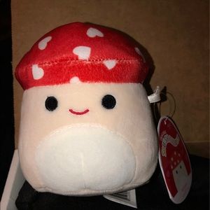 Squishmallow valentines Malcolm the mushroom nwt